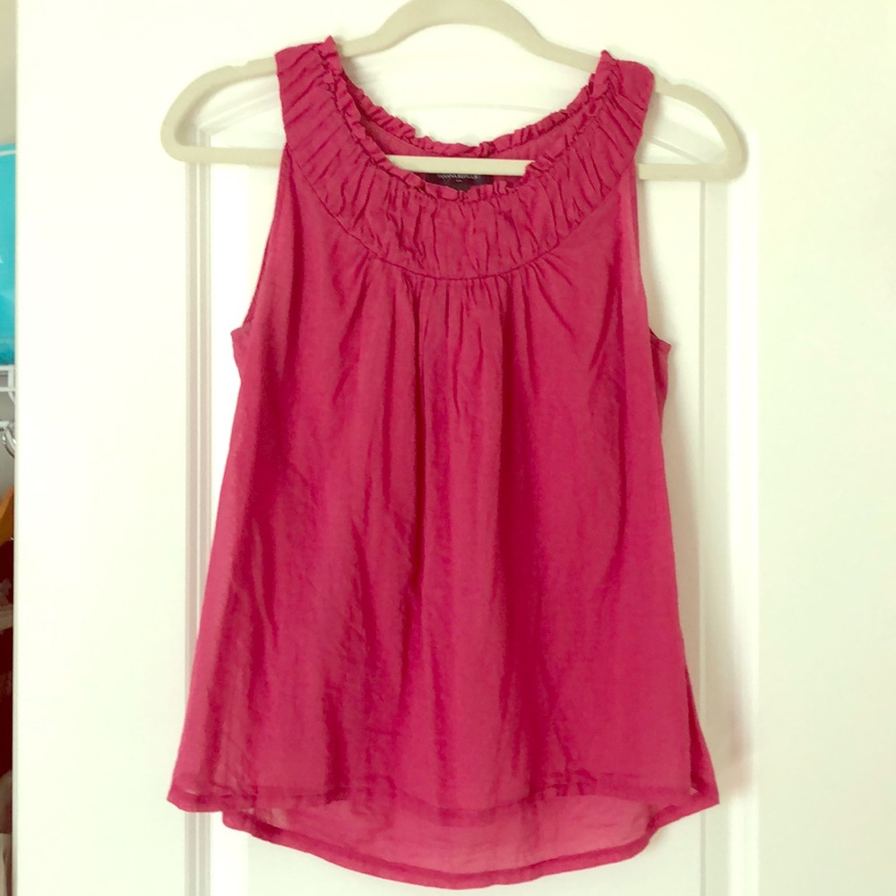 Banana Republic Ruffled Sleeveless Blouse